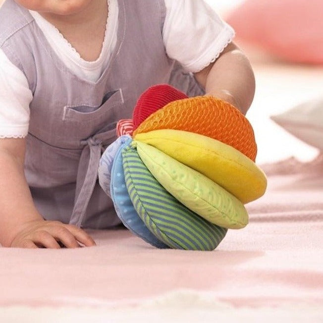Rainbow Fabric Baby Ball